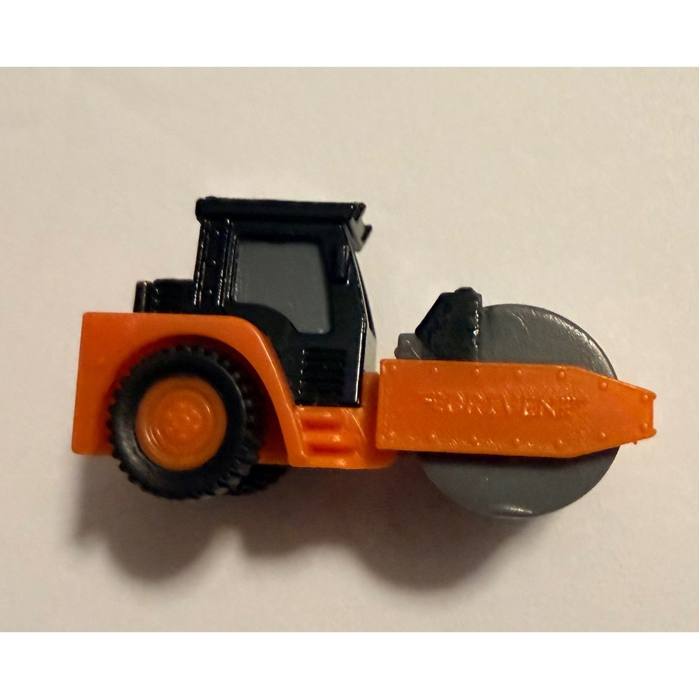 Driven by Battat Micro Steam Roller Orange‎ Black Construction Toy Vehicle